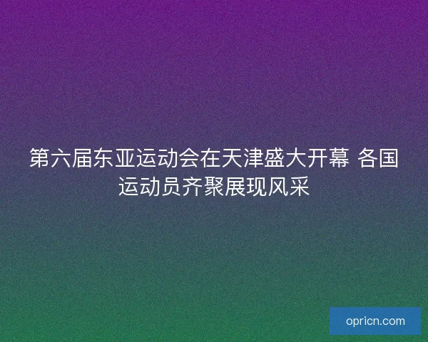 第六届东亚运动会在天津盛大开幕 各国运动员齐聚展现风采